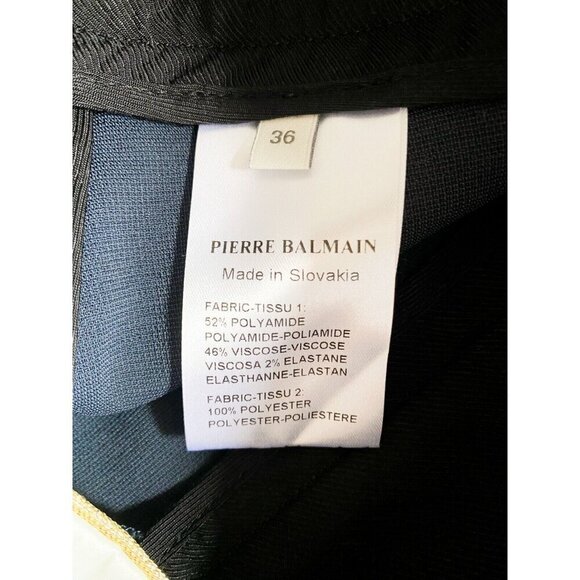 Pierre Balmain Wide Leg Knit Sailor Style Navy BLue Palazzo Pants 36 - Picture 9 of 13